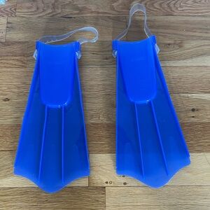 Speedo Blue Kids Swim Fins, size 12-2